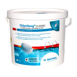Chlorilong Classic, tabletas cloro Bayrol, 5 Kg.