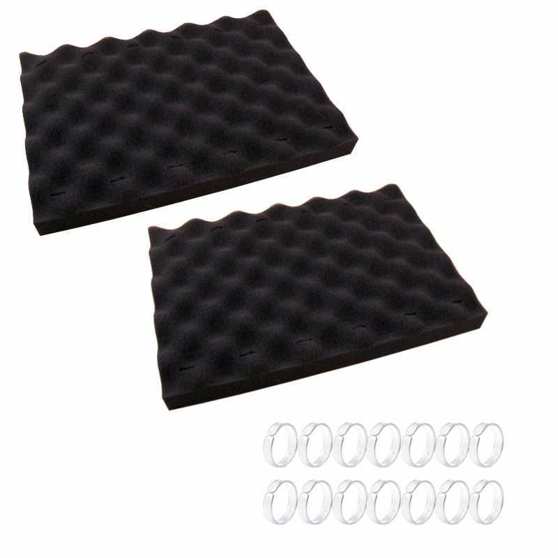 Esponjas espuma negras con clips de fijación para Limpiafondos Zodiac
