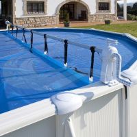 Enrollador de cubierta para piscinas elevadas Gre