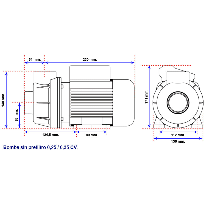 Filtro depuradora monobloc 300 con bomba. QP