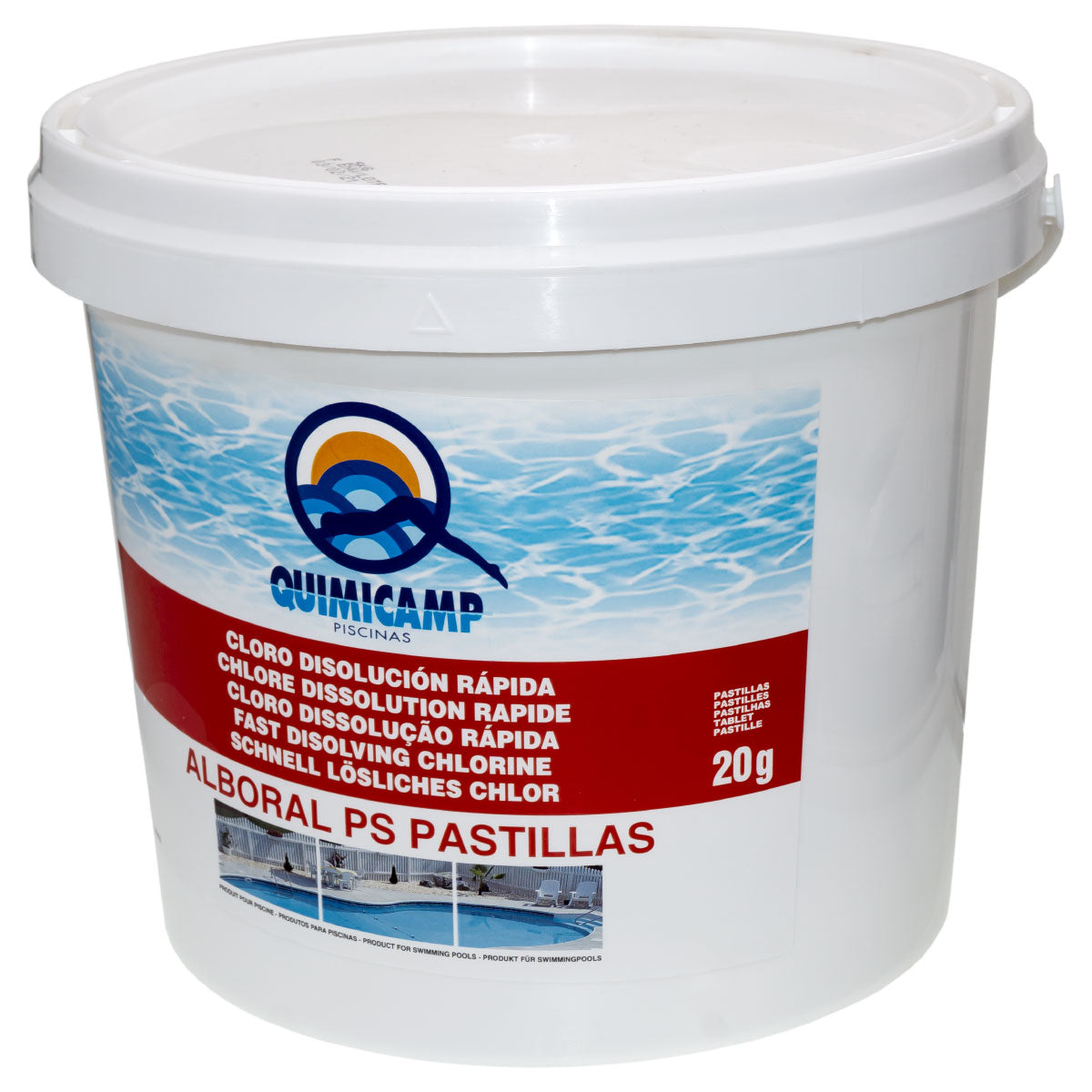 Alboral tabletas 20 grs. disolución rápida, 5 Kg. QUIMICAMP