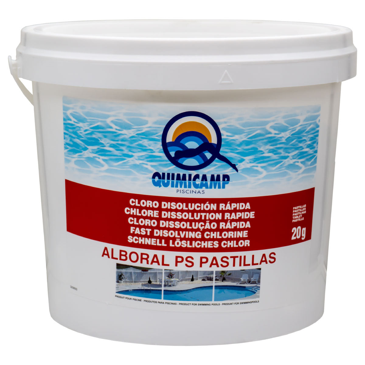 Alboral tabletas 20 grs. disolución rápida, 5 Kg. QUIMICAMP