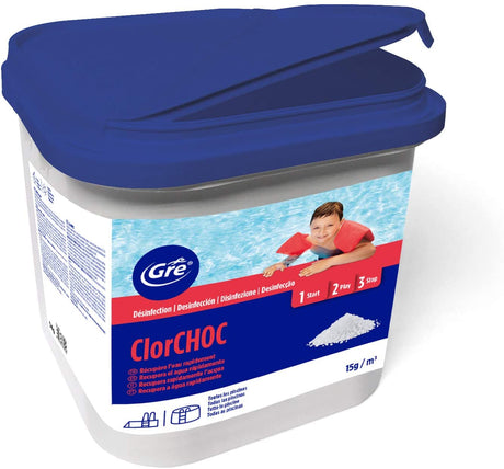 Cloro de choque en grano de Gre bote de 5 Kgs
