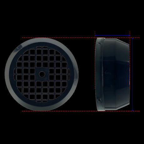 Tapa ventilador MEC 63 bombas Saci Óptima 25-50