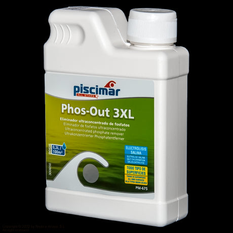 Eliminador de fosfatos PHOS-OUT 3XL PM-625, 0,5 L. Piscimar.