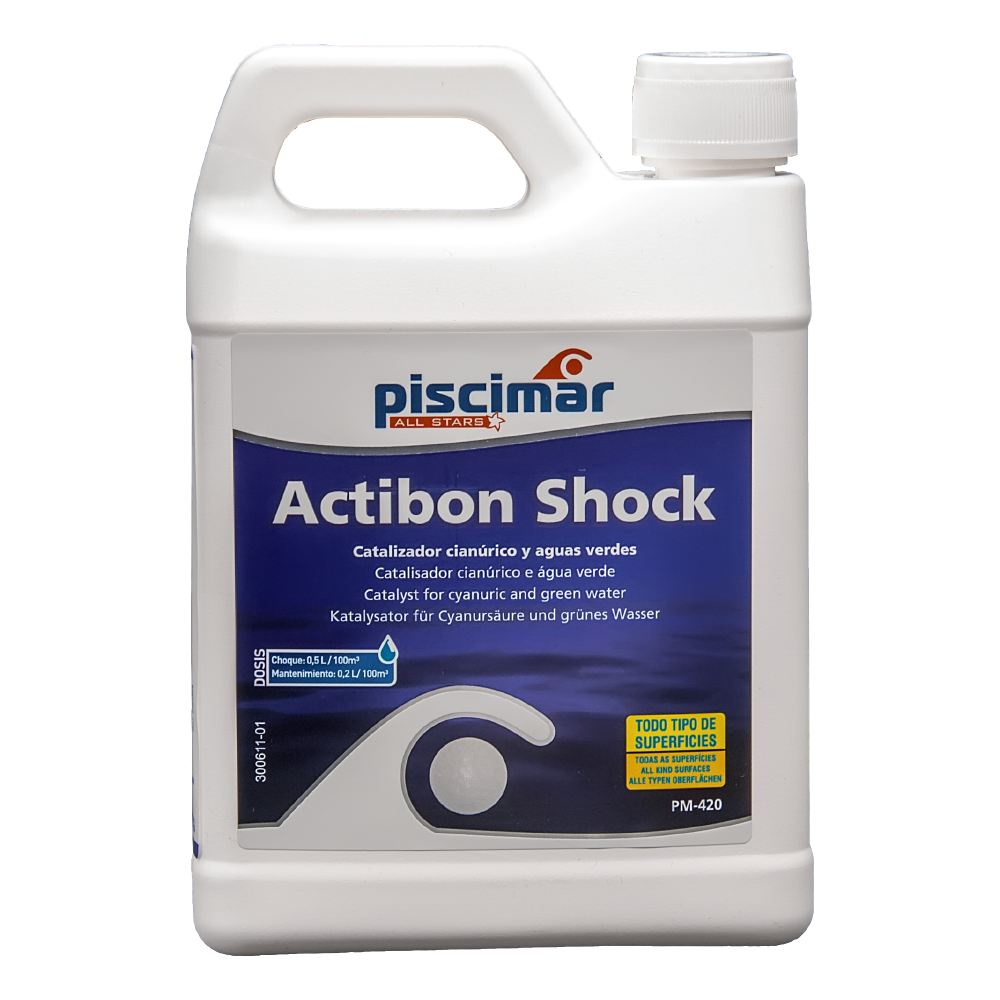 Catalizador  cianúrico ACTIBON SHOCK PM-420, 1,3 kg. Piscimar.