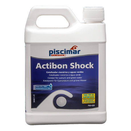 Catalizador  cianúrico ACTIBON SHOCK PM-420, 1,3 kg. Piscimar.