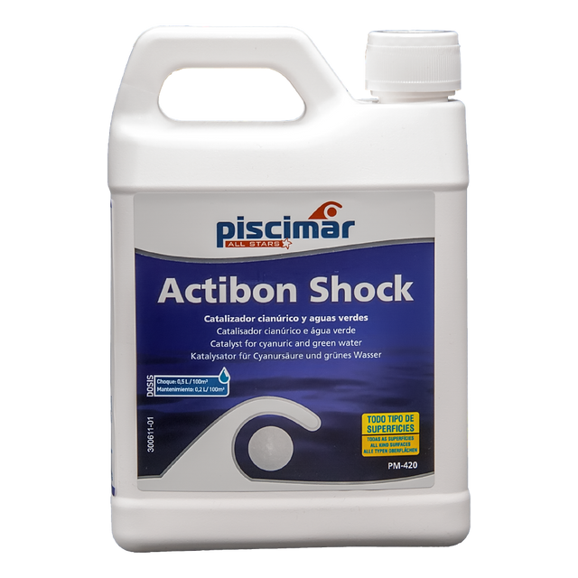 Catalizador  cianúrico ACTIBON SHOCK PM-420, 1,3 kg. Piscimar.