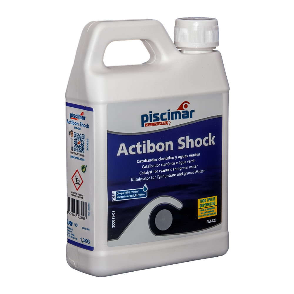 Catalizador  cianúrico ACTIBON SHOCK PM-420, 1,3 kg. Piscimar.