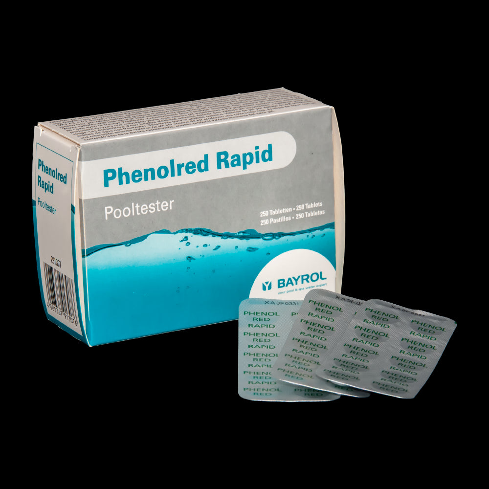 Reactivo pH tabletas Phenolred Rapid, 250 uds. Bayrol