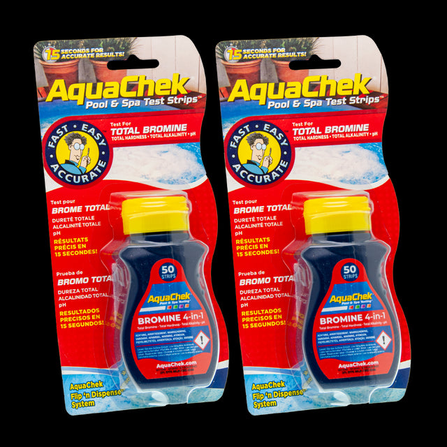 Pack de 2 Tiras analíticas Aquachek rojo para bromo, dureza, alcalinidad y pH.