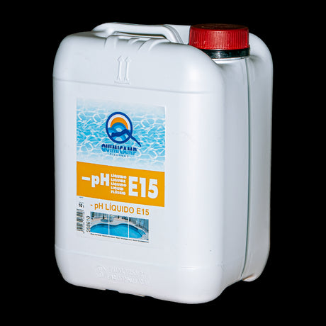 Reductor de pH, - pH líquido E15, 10 L. Quimicamp.