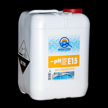 Reductor de pH, - pH líquido E15, 10 L. Quimicamp.