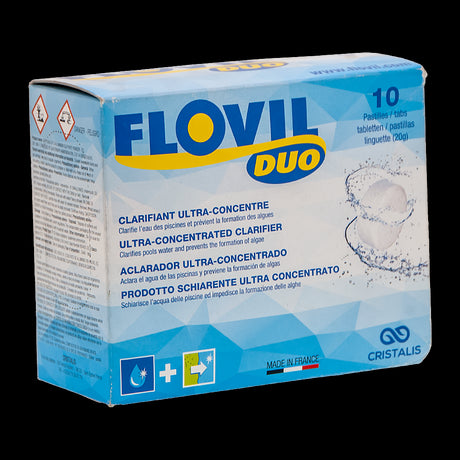 Flovil DUO. Clarificante ultraconcentrado con alguicida. Cristalis.
