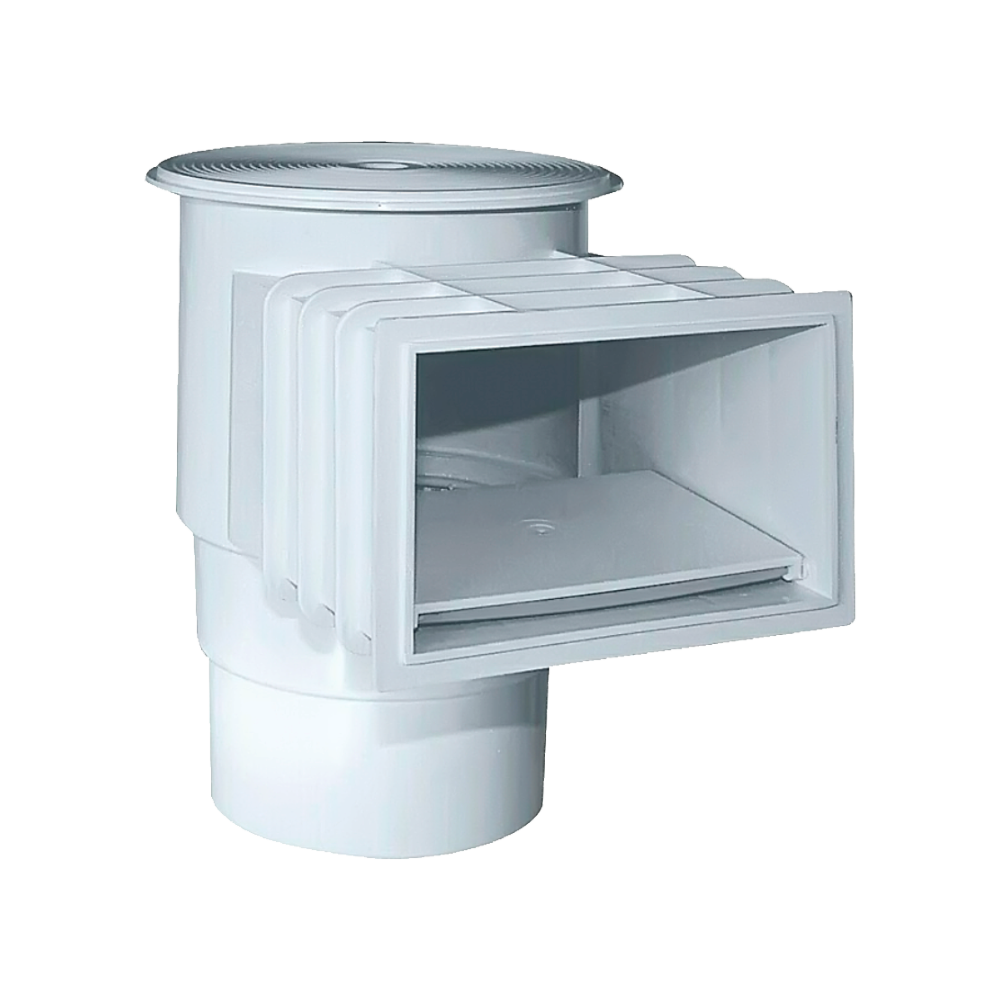 Skimmer standard boca 200 mm. Tapa redonda. QP
