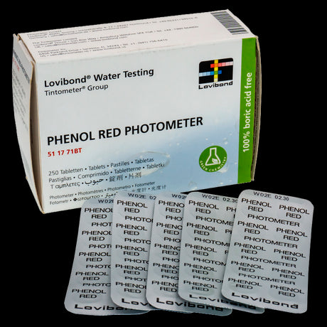 Caja Reactivo Phenol Red Fotómetro. 250 uds. Lovibond.