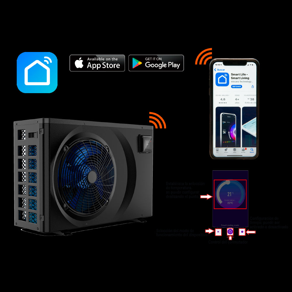 Bomba de calor Aquaforte Full Inverter SC984. Astralpool.
