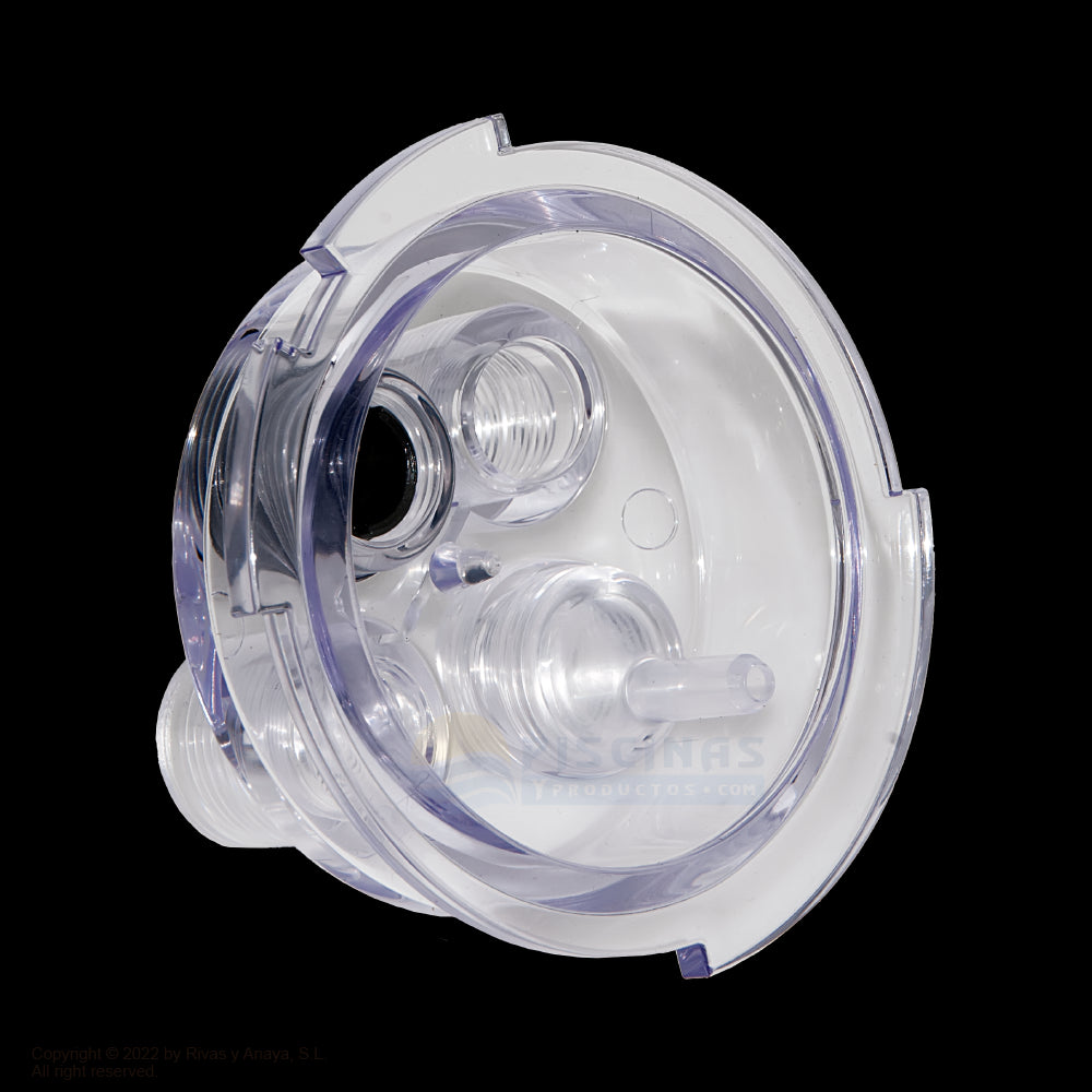 Tapa superior POD(con adaptador roscado para detector de caudal)para Electrolisis Tri pH, Tri Pro, pH Link y Dual Link de Zodiac