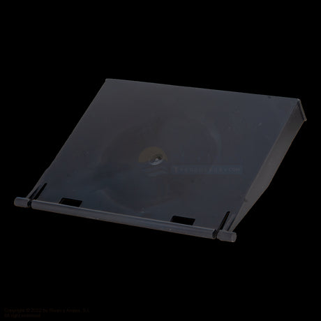 Compuerta flotador Skimmers GRE, color gris.