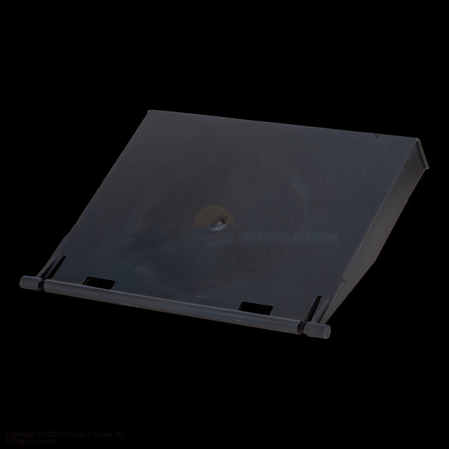 Compuerta flotador Skimmers GRE, color gris.
