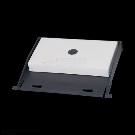 Compuerta flotador Skimmers GRE, color gris.