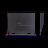 Compuerta flotador Skimmers GRE, color gris.