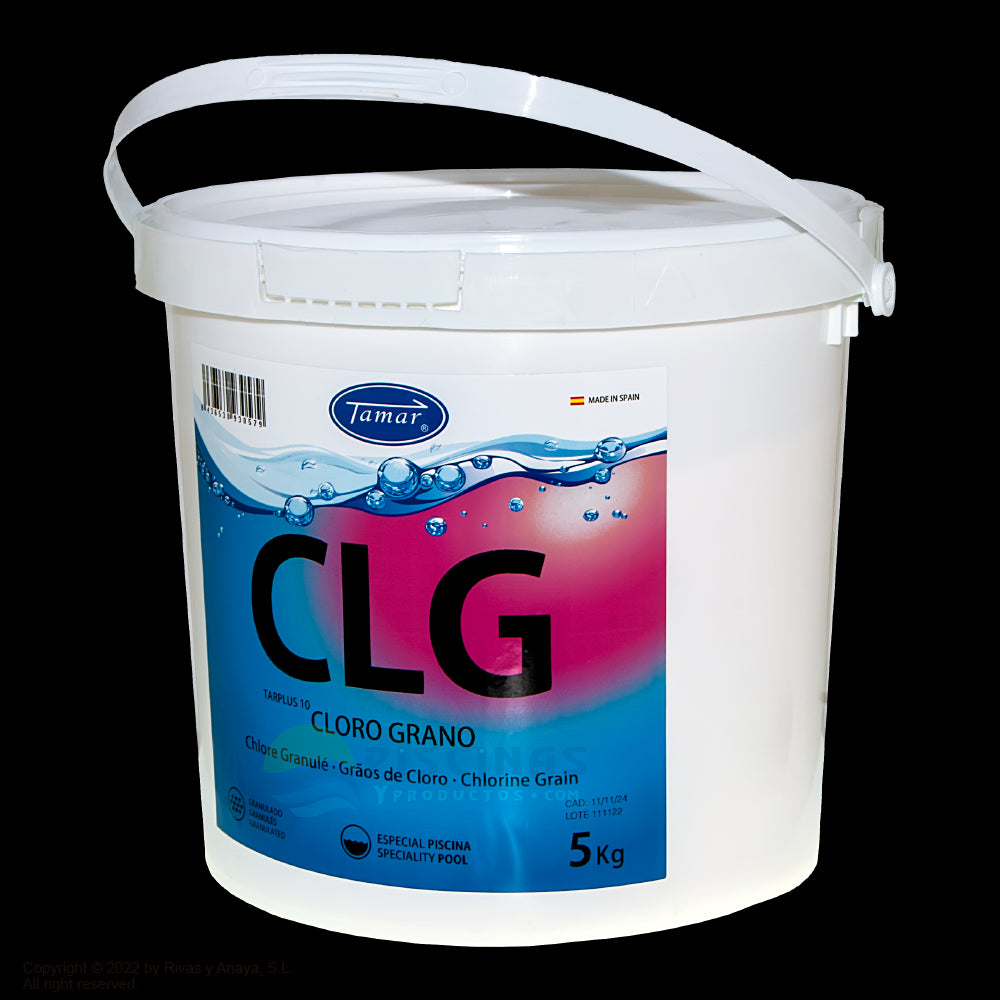 Cloro grano disolución lenta. Tamar. 5 Kg.