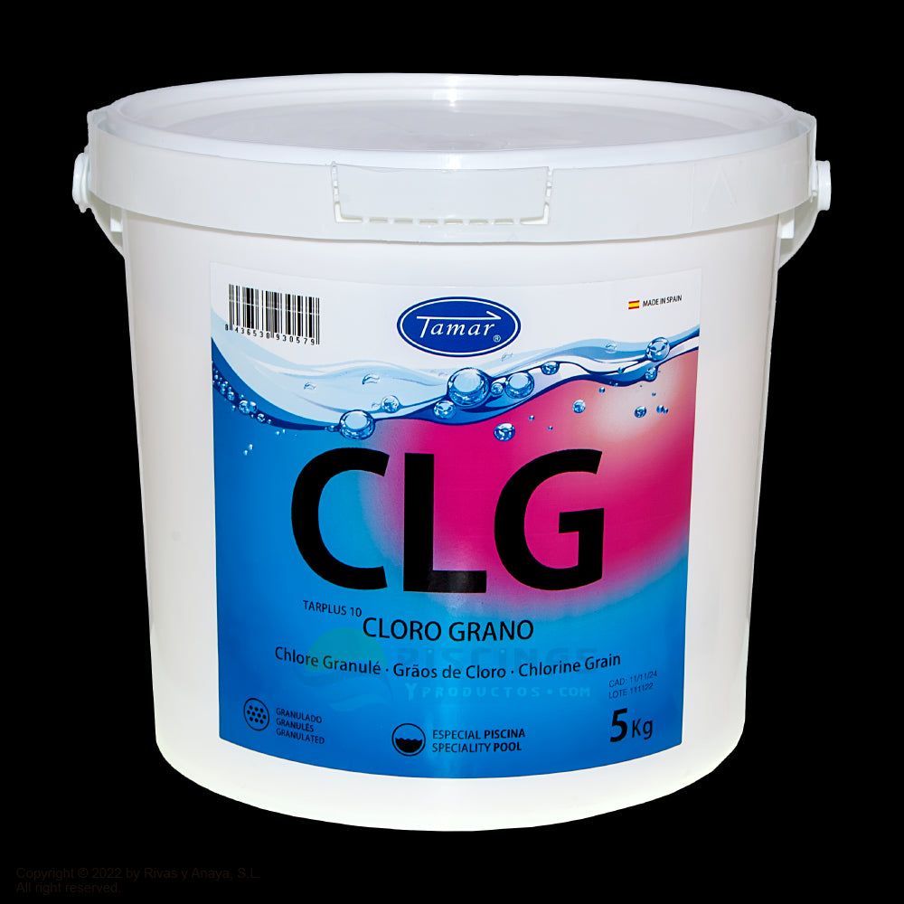 Cloro grano disolución lenta. Tamar. 5 Kg.