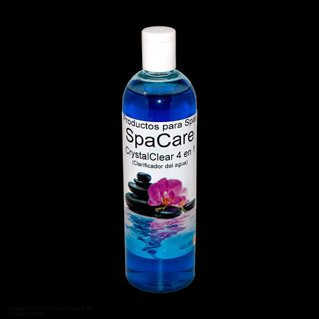 Clarificador Crystal Clear "4 en 1". Botella de 500 c.c. AQAchemicals.