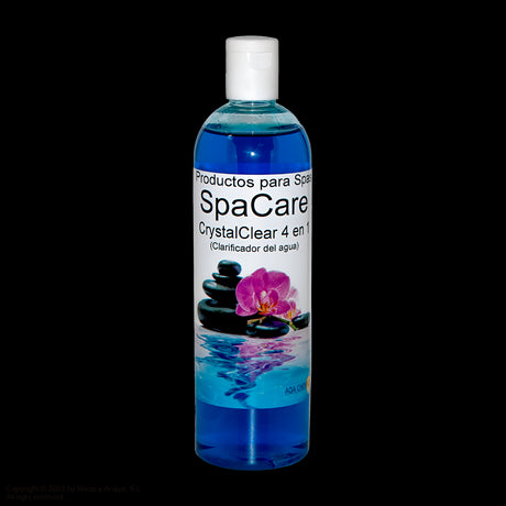 Clarificador Crystal Clear "4 en 1". Botella de 500 c.c. AQAchemicals.