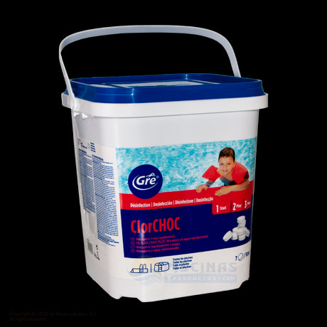 ClorCHOC tabletas 30 g., GRE. 5 kg.