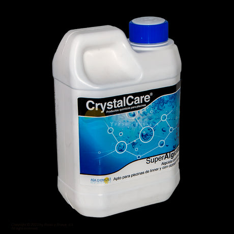 Super Algicida No Espumante CrystalCare envase de 2 litros.