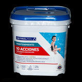 Cloro AstralPool Multi Action 10 Plus, tabletas 250 g. 5 Kg.