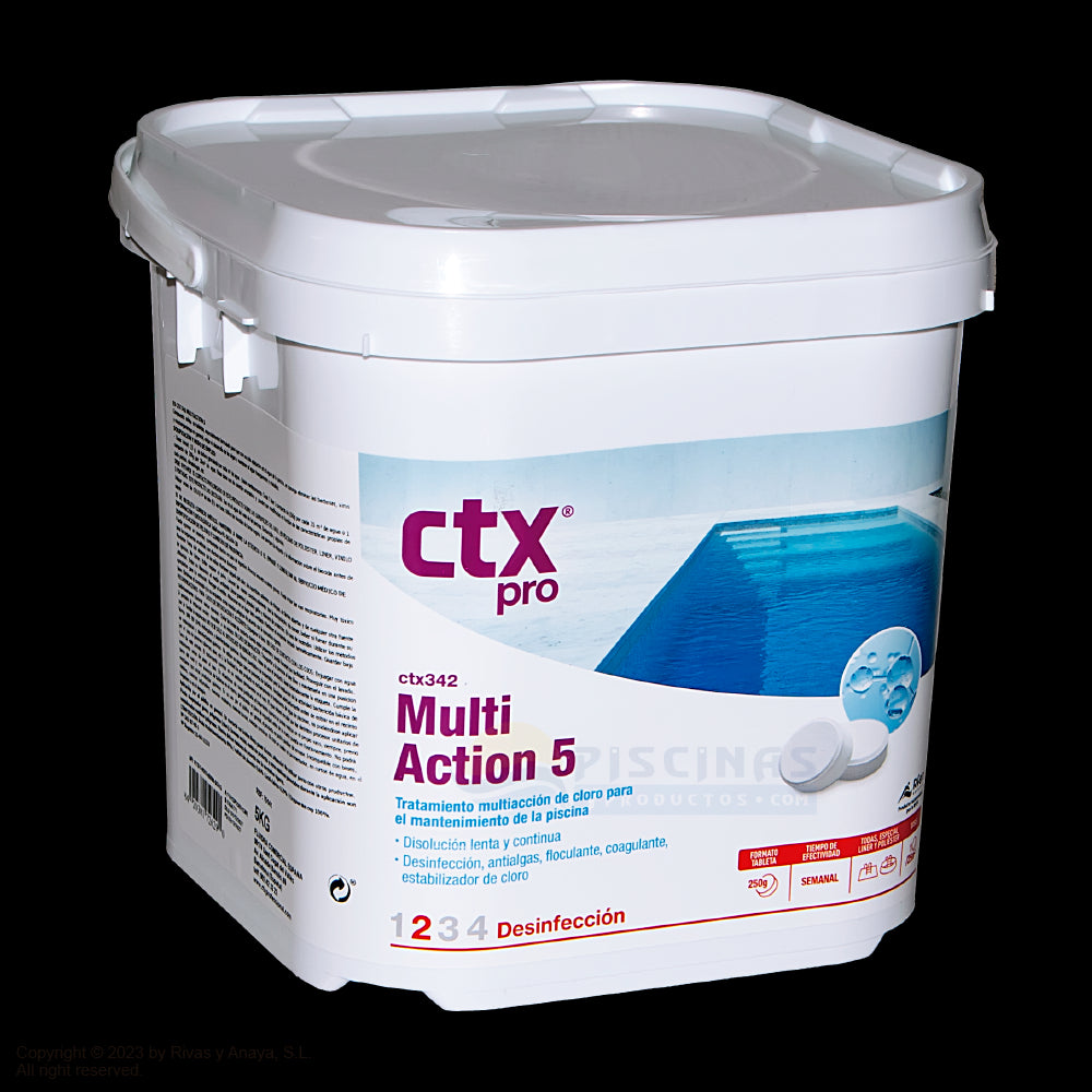 Cloro tabletas multifunción 5 especial liner, 5 kgs. CTX-342