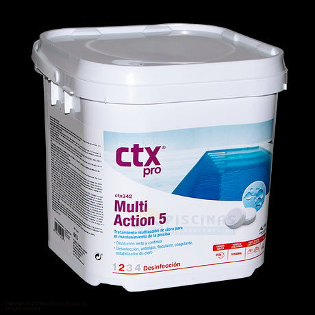 Cloro tabletas multifunción 5 especial liner, 5 kgs. CTX-342