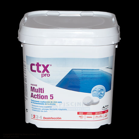Cloro tabletas multifunción 5 especial liner, 5 kgs. CTX-342