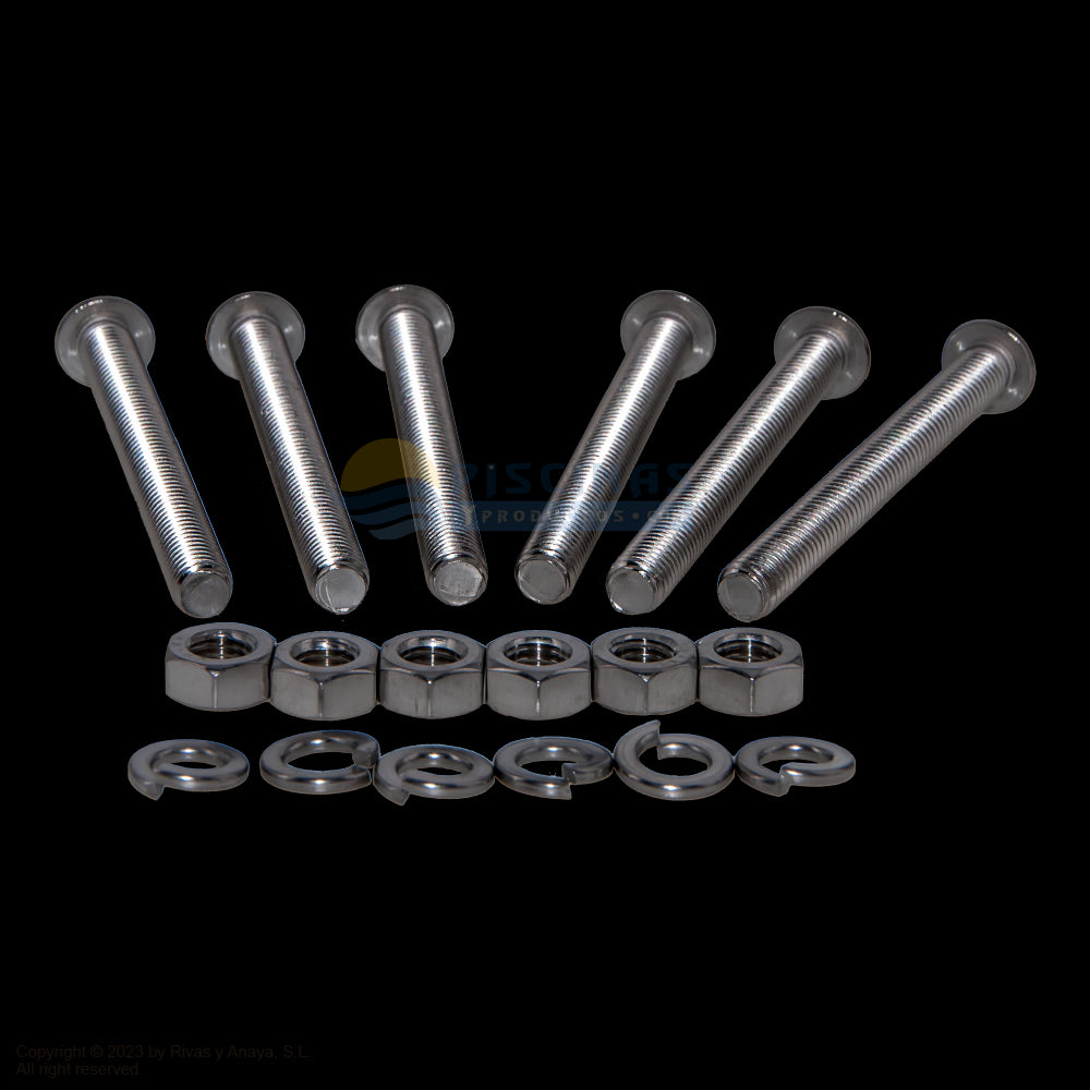 Kit tornillos peldaños 316 escaleras Astralpool.