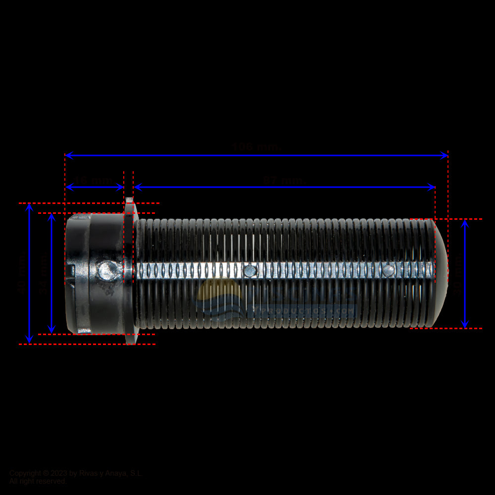 Brazo colector 106 mm. Filtros Starpool.