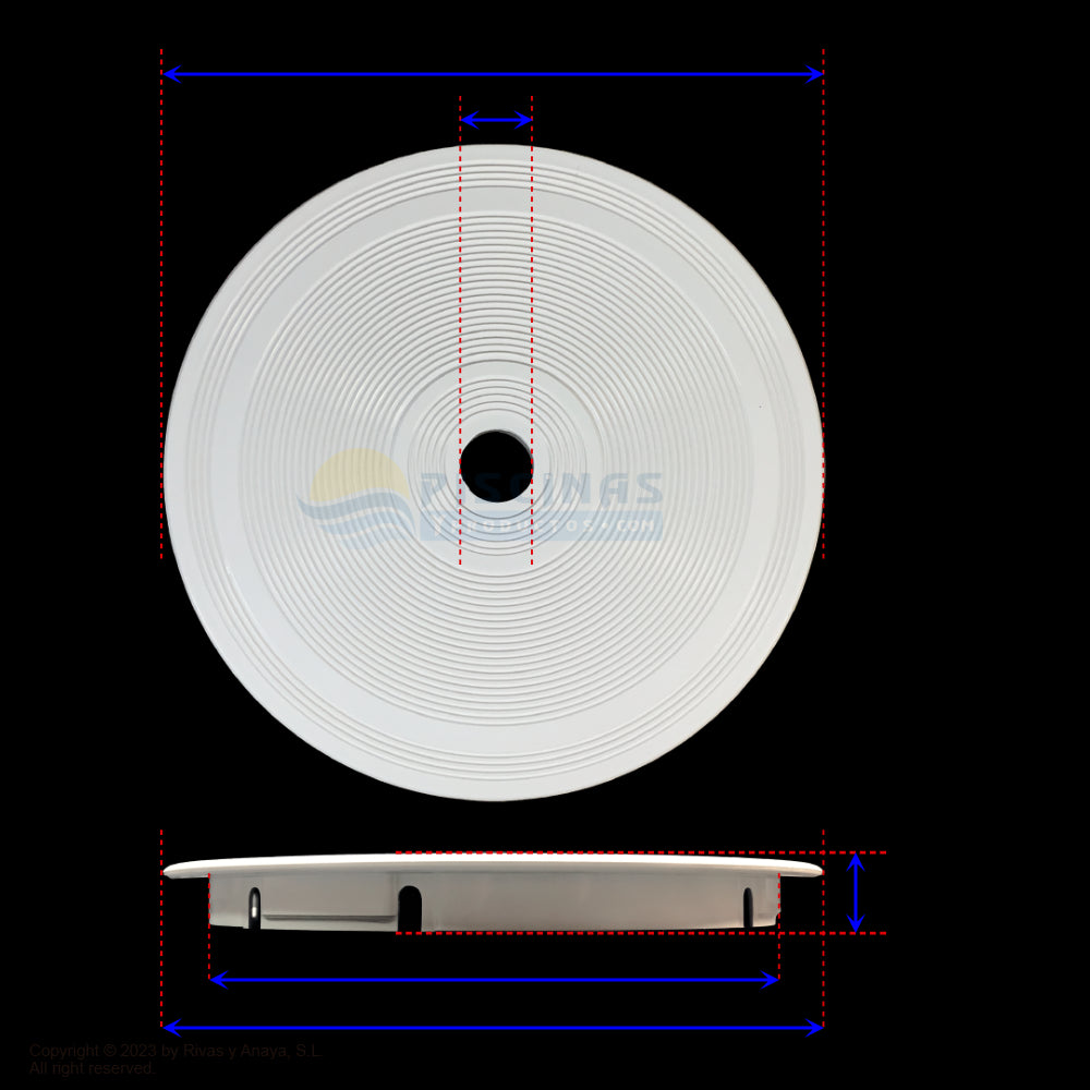 Tapa circular skimmer. Certikin.