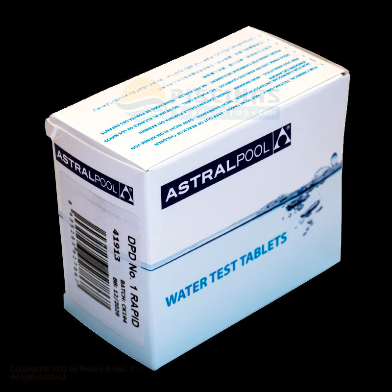 Reactivo DPD-1 para Pooltester, caja 250 tabletas. AstralPool.