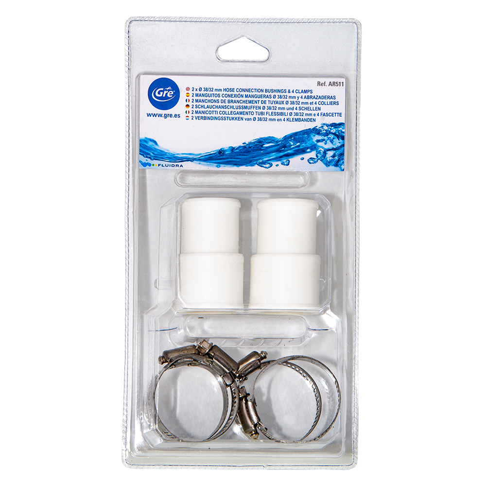 Kit de unión mangueras Ø32 - 38 mm. GRE