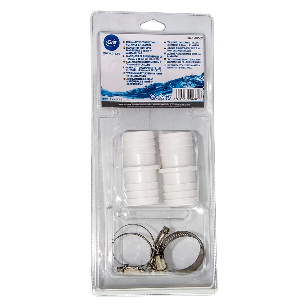 Kit de unión mangueras Ø38 mm. Gre