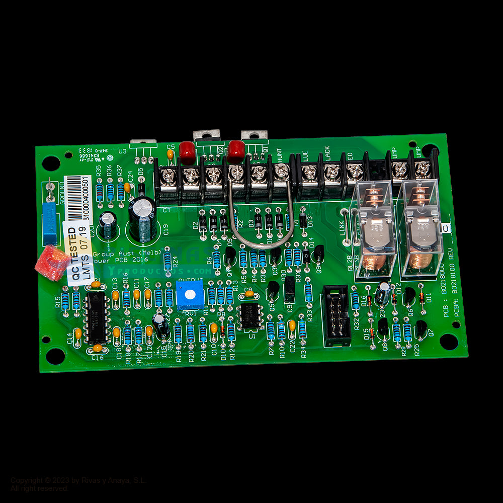 Carta electrónica alimentación Series LM2 del clorador salino Zodiac