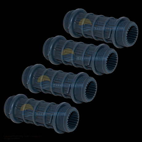 Brazo colector alargo 1" - 100 mm. AstralPool. Kit 4 uds.