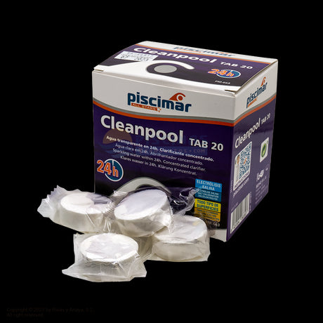Cleanpool TAB 20. PM-663. Clarificante técnico. 240 gr.