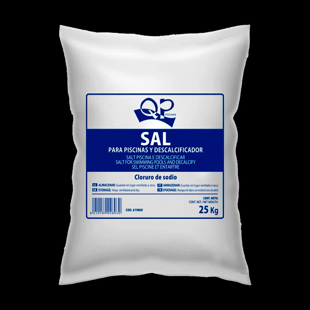 Saco sal  para piscina, 25 kgs. QP