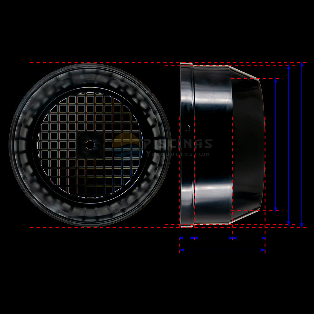 Tapa ventilador MEC 80 bombas Saci Winner 150-200