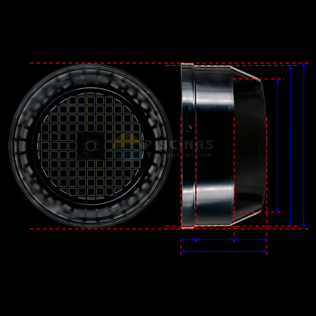 Tapa ventilador MEC 80 bombas Saci Winner 150-200