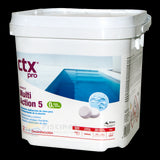 Cloro Multiaction 5, tabletas 250g. Especial liner, sin ácido bórico, 5 kg. CTX-342.0