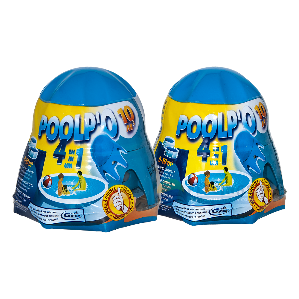 Pack 2 Poolp'o. Tratamiento completo para piscinas elevadas hasta 10 m3